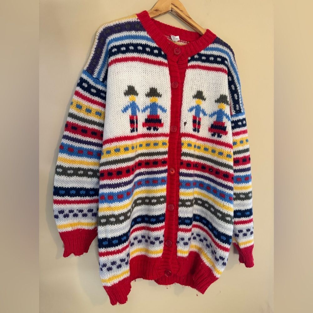 Colorful Patterned Women's Cardigan